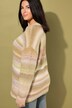 Pullover, oversized, farvegradient, glitter