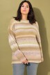 Pullover, oversized, farvegradient, glitter