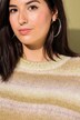 Pullover, oversized, farvegradient, glitter