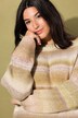 Pullover, oversized, farvegradient, glitter