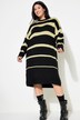 Vestido de punto, oversize, rayas horizontales
