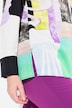 Bluse i lyocell, lappedesign, skjortekrage, lange ermer