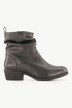 Bottines en cuir avec plis, largeur H