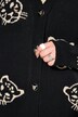 Cardigan, oversized, luipaardkoppen