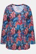 Paisley Long Sleeve A-Line Swing Cotton Tee