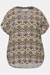 Blouse oversize, imprimé graphique, décolleté en V