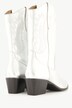 Cowboystøvler i læder, XL, metallook, bredde H