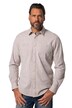 Košile JP1880, lněný vzhled, dlouhé rukávy, Kent límeček, Modern střih, do 8XL