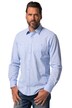 Košile JP1880, lněný vzhled, dlouhé rukávy, Kent límeček, Modern střih, do 8XL