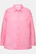 Bluse, oversized, statement-print på ryggen