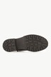 Bottines aspect cuir, laçage, semelle crantée - largeur H