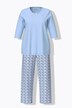Pyjama, V-hals, 3/4-mouwen, zakken
