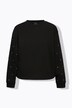 Sweatshirt, pyntesteiner, oversized, rund hals, langermet