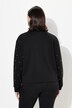 Sweatshirt, pyntesteiner, oversized, rund hals, langermet