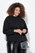 Sweatshirt, pyntesteiner, oversized, rund hals, langermet