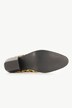 Bottines en cuir motif léopard, largeur H