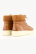 leren sneakers, breigoed, wijdte H