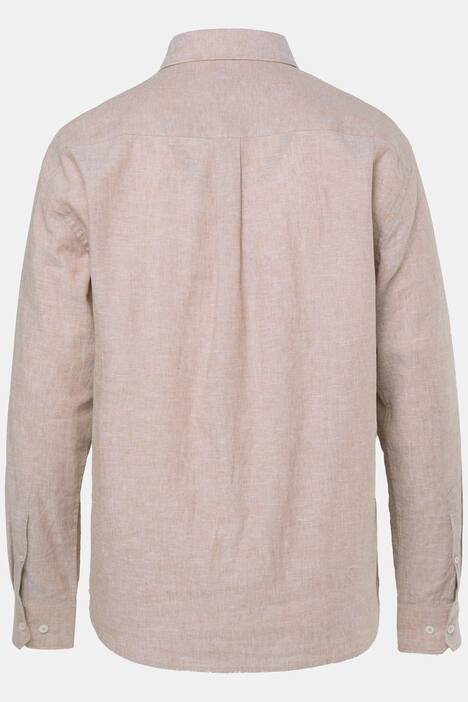 JP 1880 overhemd van linnenmix, lange mouwen, kentkraag, Modern Fit, tot 8XL