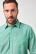 Chemise en lin mélangé JP 1880, manches longues et col Kent, coupe Modern Fit - jusqu'au 8 XL