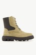 Bottines en cuir, empiècement élastique, semelle de propreté amovible - largeur H