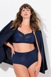 Culotte taille haute sculptante. Empiècement en dentelle
