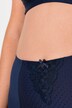 Culotte taille haute sculptante. Empiècement en dentelle