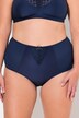 Culotte taille haute sculptante. Empiècement en dentelle