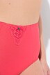 Culotte taille haute sculptante. Empiècement en dentelle