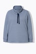 Genser/sweatshirt, ståkrage, lange ermer, økobomull