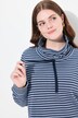 Genser/sweatshirt, ståkrage, lange ermer, økobomull