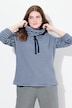 Genser/sweatshirt, ståkrage, lange ermer, økobomull