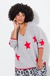 Trui, oversized, sterren, lange mouwen