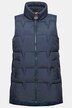 Gilet matelassé sans manches, boutons-pression sur les côtés, col chemise