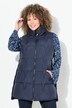 Gilet matelassé sans manches, boutons-pression sur les côtés, col chemise