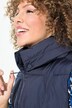 Gilet matelassé sans manches, boutons-pression sur les côtés, col chemise