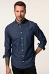 JP 1880 denimskjorte, lange ærmer, buttondown-krave, Modern Basic-pasform, op til str. 8XL