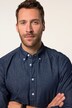 JP 1880 denimskjorte, lange ærmer, buttondown-krave, Modern Basic-pasform, op til str. 8XL