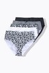 Culottes midi, lot de 5, fleurs/unies