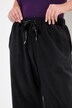 Loungewear-fleecebukse, rette ben, elastisk linning
