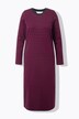 Robe maxi en jersey à rayures, coupe évasée, manche longues