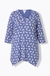 Shirt, A-linje, V-udskæring, 3/4-lange ærmer, økologisk bomuld
