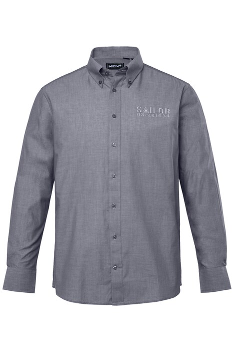 Košile Men+, dlouhé rukávy, límeček s knoflíky, Comfort střih, do 8XL