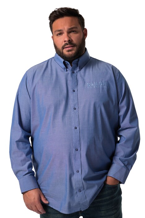Košile Men+, dlouhé rukávy, límeček s knoflíky, Comfort střih, do 8XL