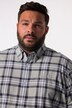 Men+ ternet skjorte, lange ærmer, buttondown-krave, Comfort Fit, op til str. 8XL