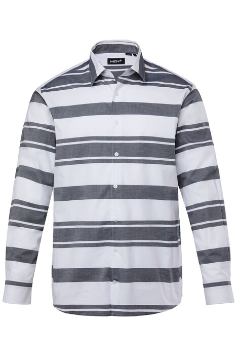 Pruhovaná košile Men+, douhé rukávy, Kent límeček, Comfort střih, do 8XL