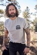 Camiseta JP 1880, media manga, look vintage, insignias, bordado, hasta la talla 8 XL