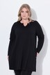 Lang T-shirt, A-form, tunikaudskæring, lange ærmer