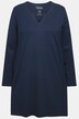 Longshirt, A-Linie, Tunika-Ausschnitt, Langarm