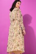 Robe maxi, coupe évasée, imprimé floral et broderies