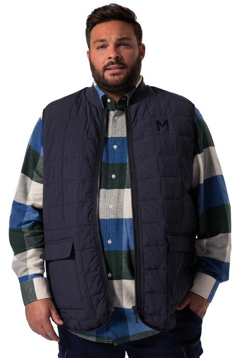 Prošívaná vesta Men+, nízký límeček, do 8XL